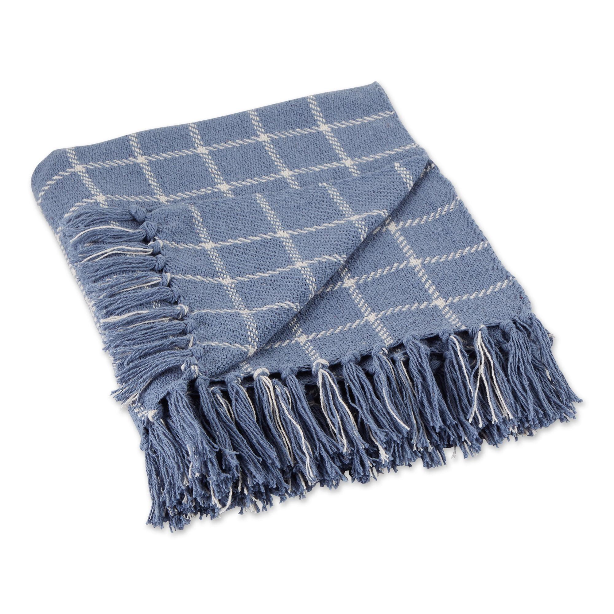 50"x60" Checked Plaid Throw Blanket - Design Imports