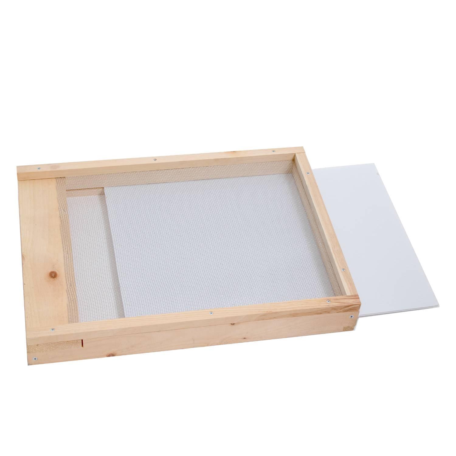 Lehman's Stoney Acres Beekeeping Debris Board for 10 Frame Honeybee Beehive Screened Bottom Board, Debris Board Only, Amish Made