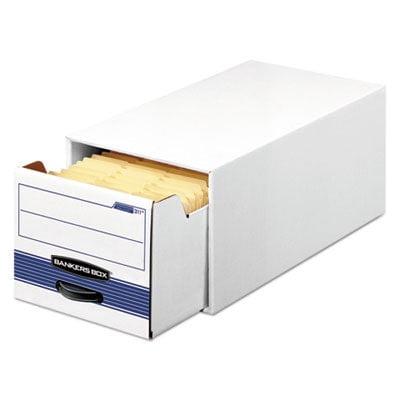 White and Blue Corrugated Paper Stackable Drawer Cabinet