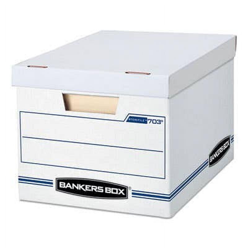 Bankers Box STOR/FILE Basic-Duty Storage Boxes, Letter/Legal Files, 12" x 16.25" x 10.5", White, 20/Carton