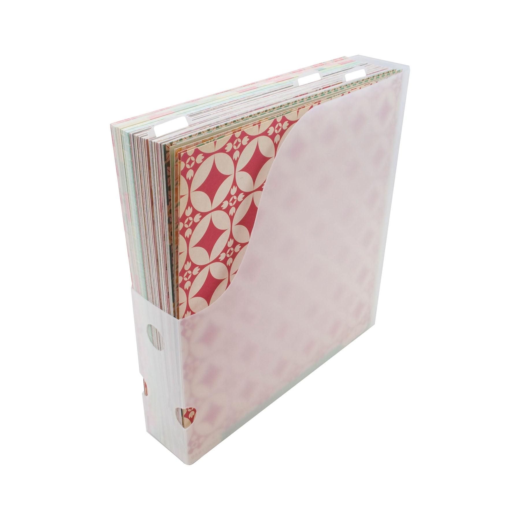 Compact Durable 12x12 Craft Paper Organizer in High-Quality Polypropylene