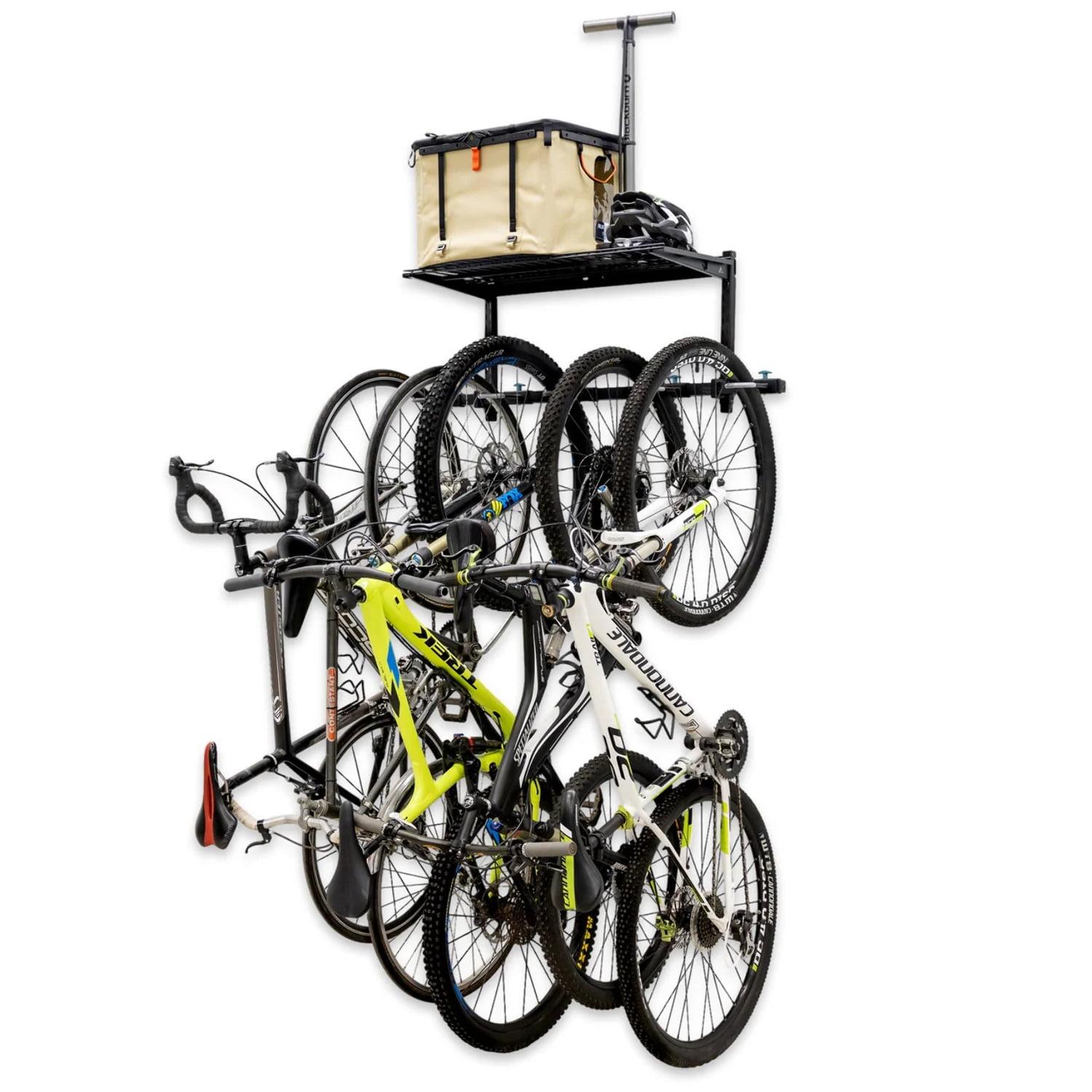 Teal Triangle G-Bike + Shelf | Adjustable Wall Storage System | Holds 5 Bikes