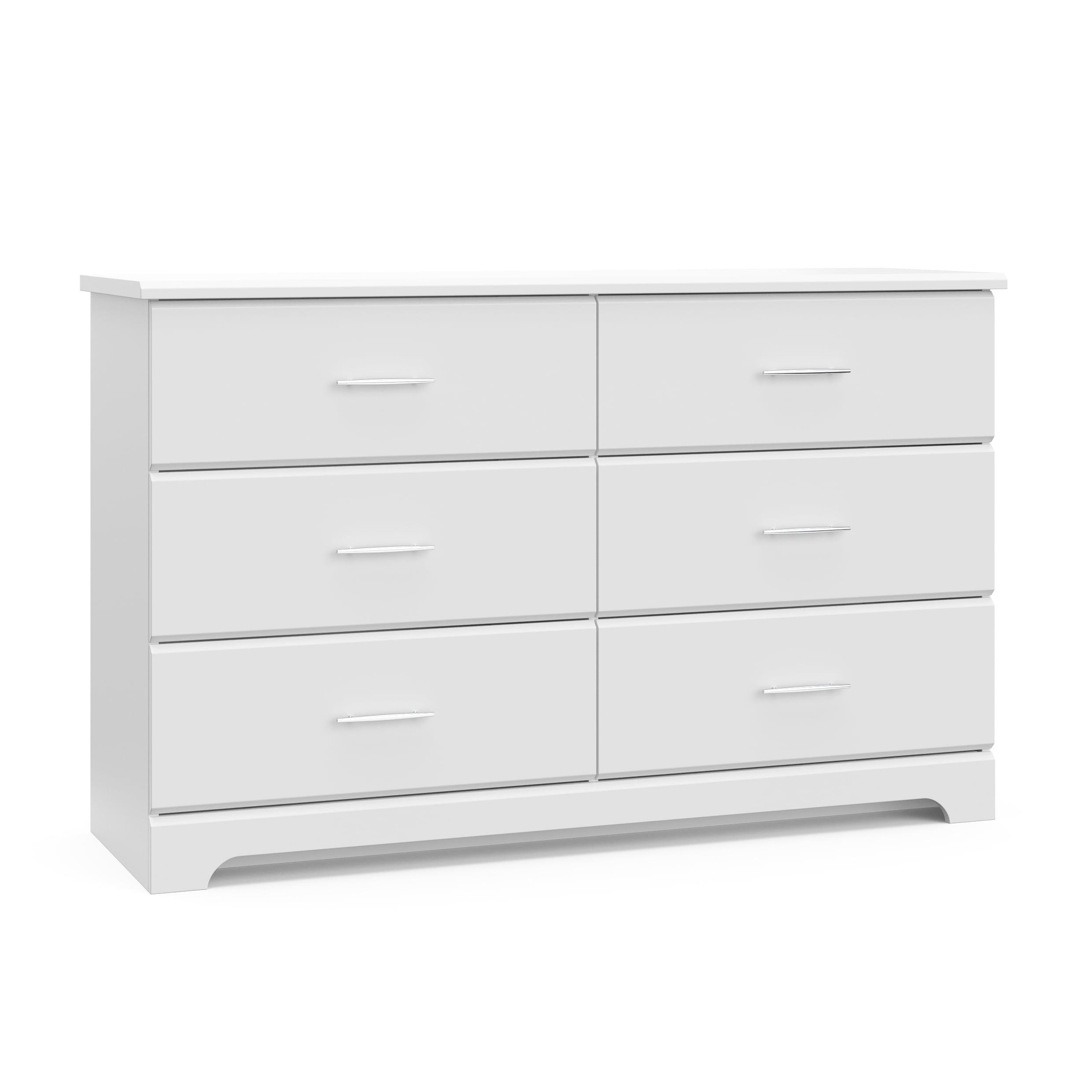 Brookside White 6-Drawer Nursery Double Dresser - GREENGUARD Certified