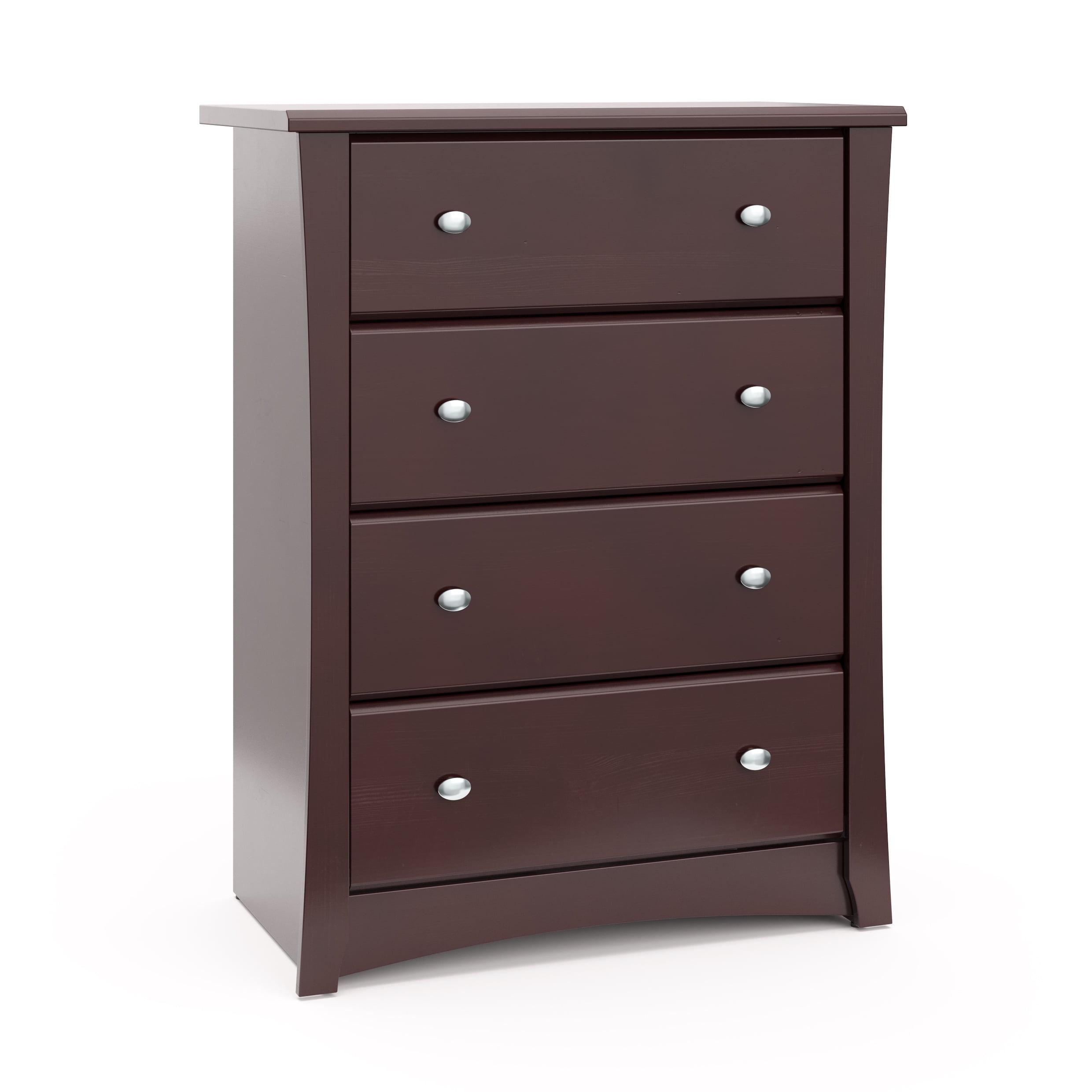 Espresso Double Nursery Vertical 4-Drawer Chest