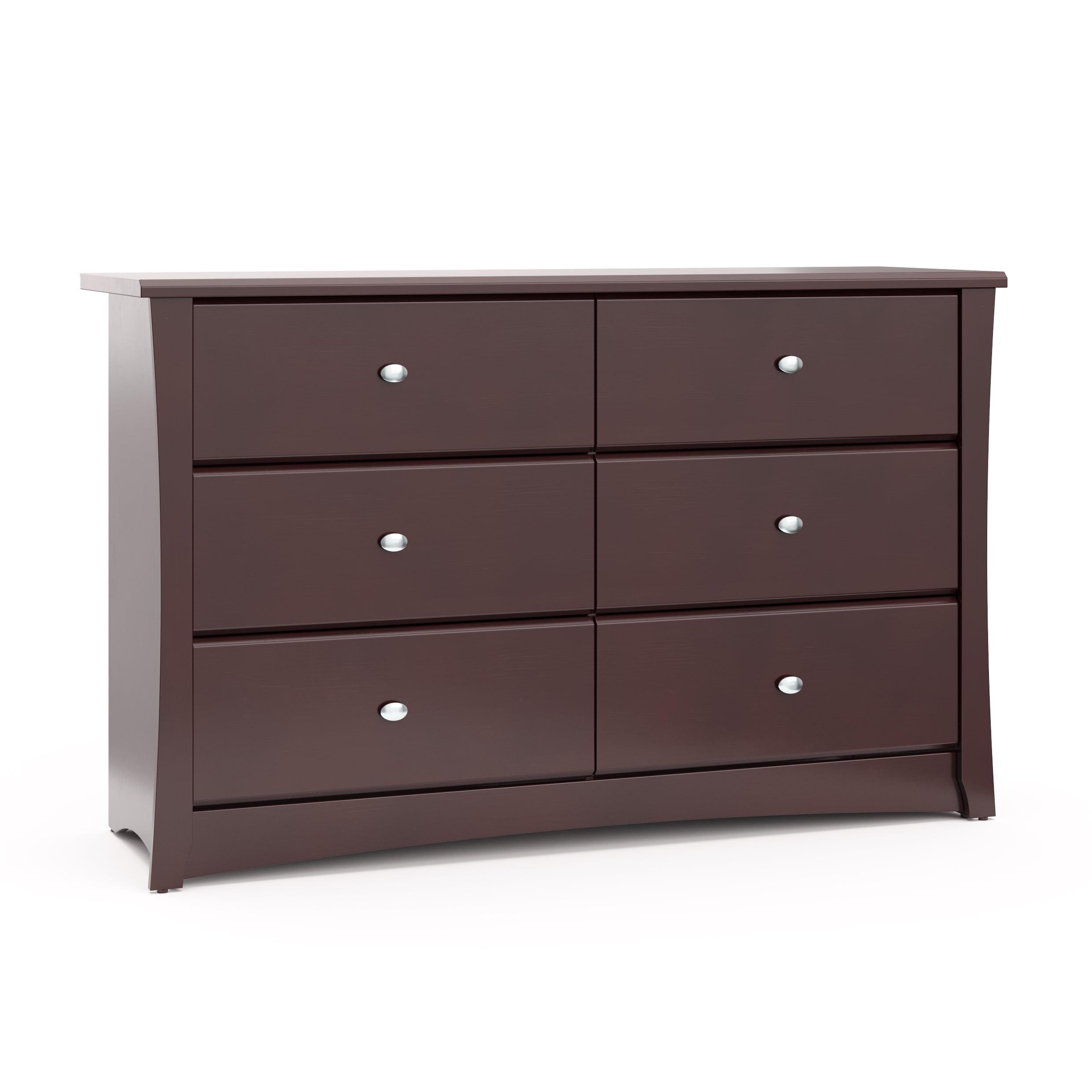 Crescent 6 Drawer Double Dresser