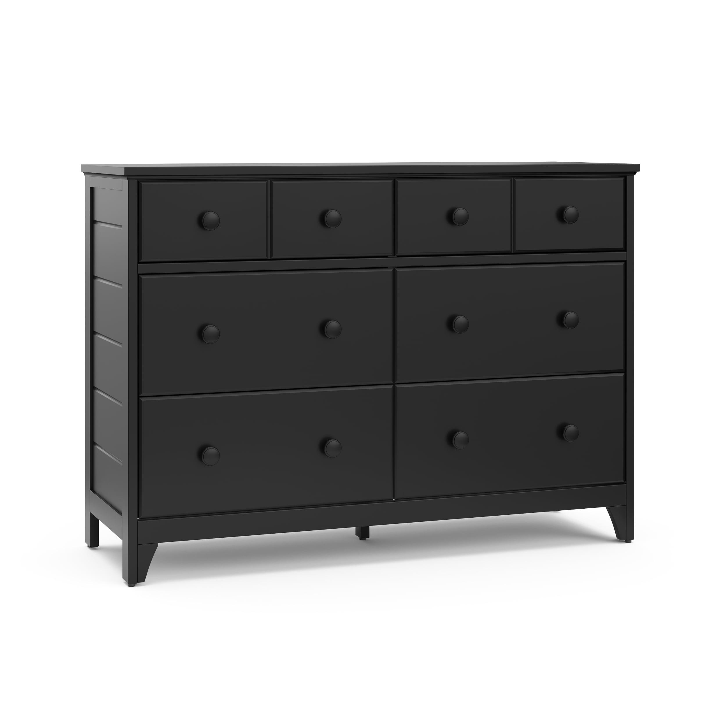 Storkcraft Moss Black 6-Drawer Double Dresser with Deep Drawers