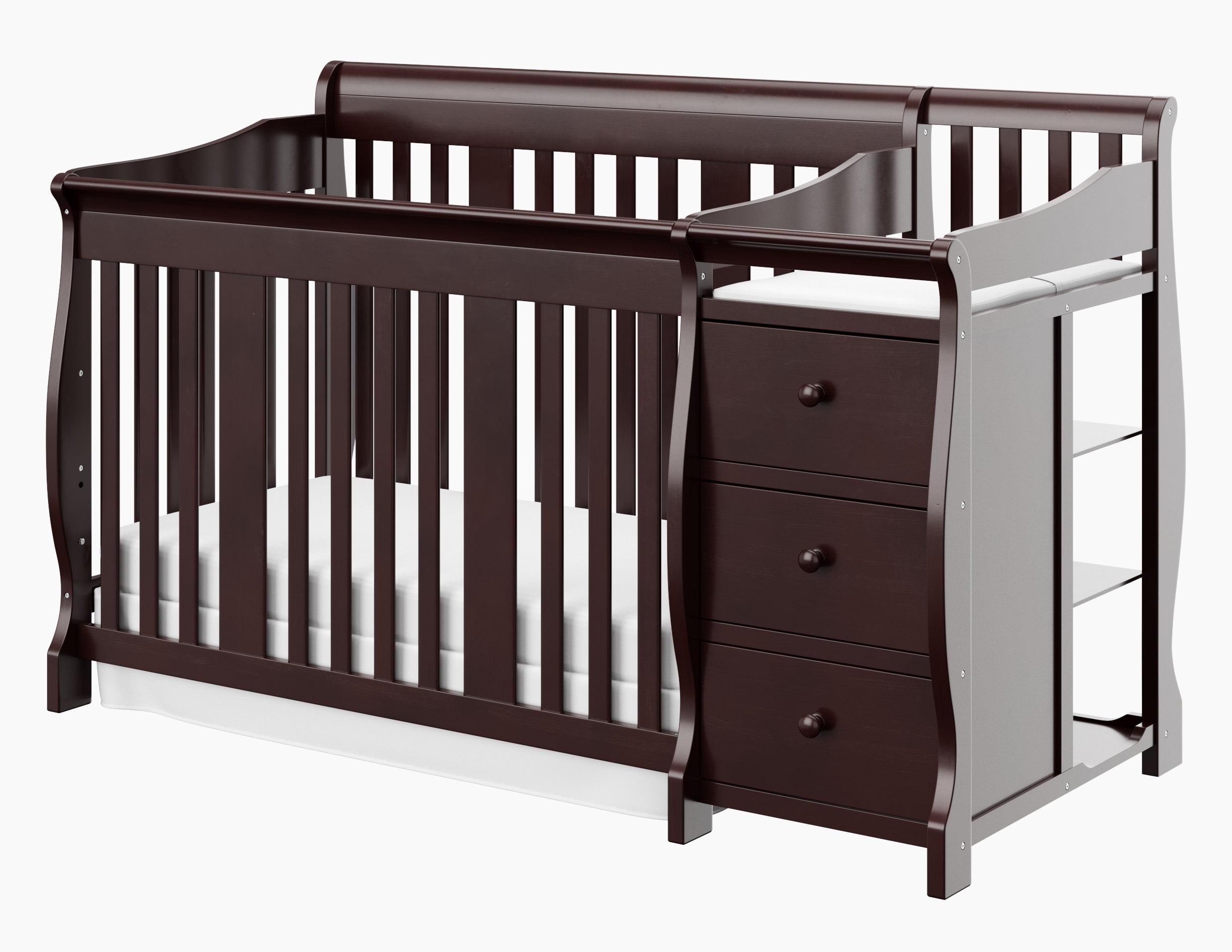 Espresso 4-in-1 Convertible Crib with Changer and Storage