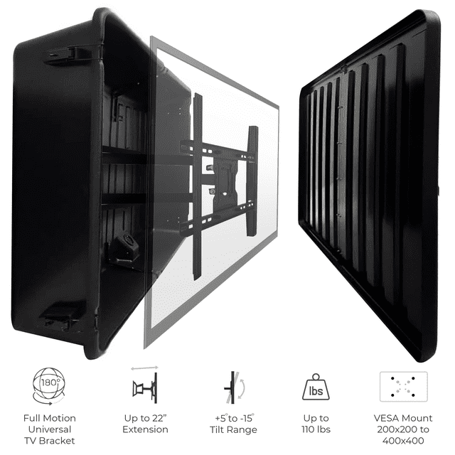 Storm Shell Storm Shell Black OUTDOOR TV ENCLOSURE