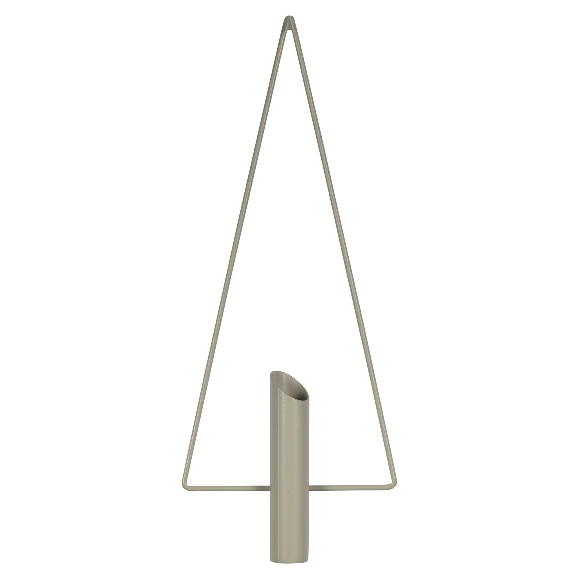 Modern Gray Metal Triangular Wall Planter for Indoor Spaces