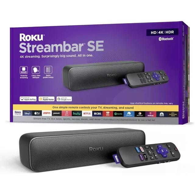 Roku Streambar SE 2-in-1 TV Soundbar with Built-in Streaming, Premium Speakers, & Enhanced Speech Clarity