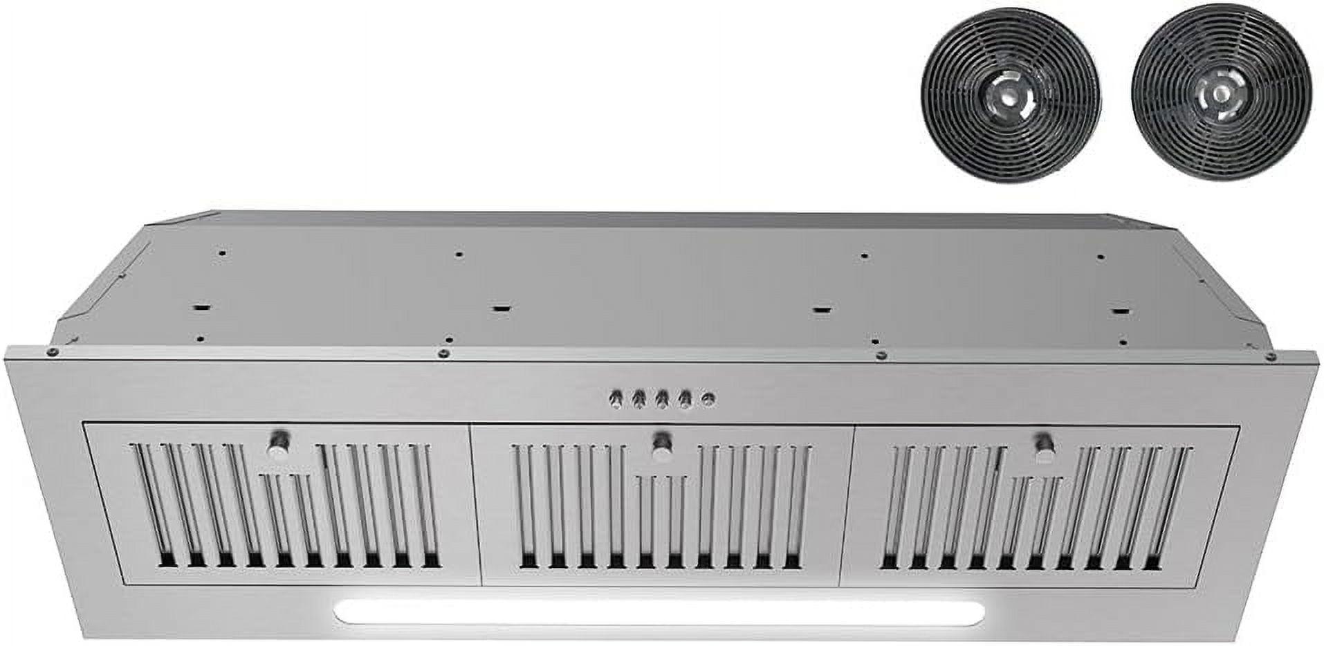 Streamline Torricelli 36" 350 Cubic Feet Per Minute Ductless Insert Range Hood with Baffle Filter and Light Included