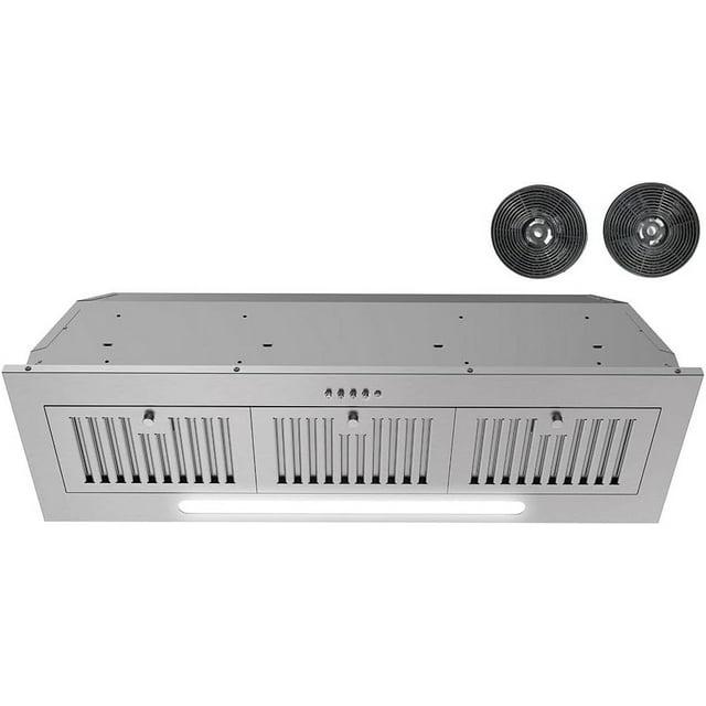 Streamline Torricelli 36" 350 Cubic Feet Per Minute Ductless Insert Range Hood with Baffle Filter and Light Included