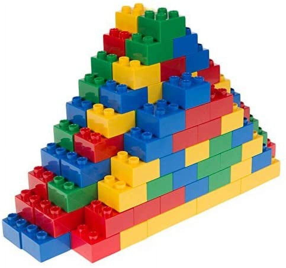 Strictly Briks Toy Large Building Blocks For Kids and Toddlers, Big Bricks Set, Blue, Green, Red, and Yellow, 108 Pieces