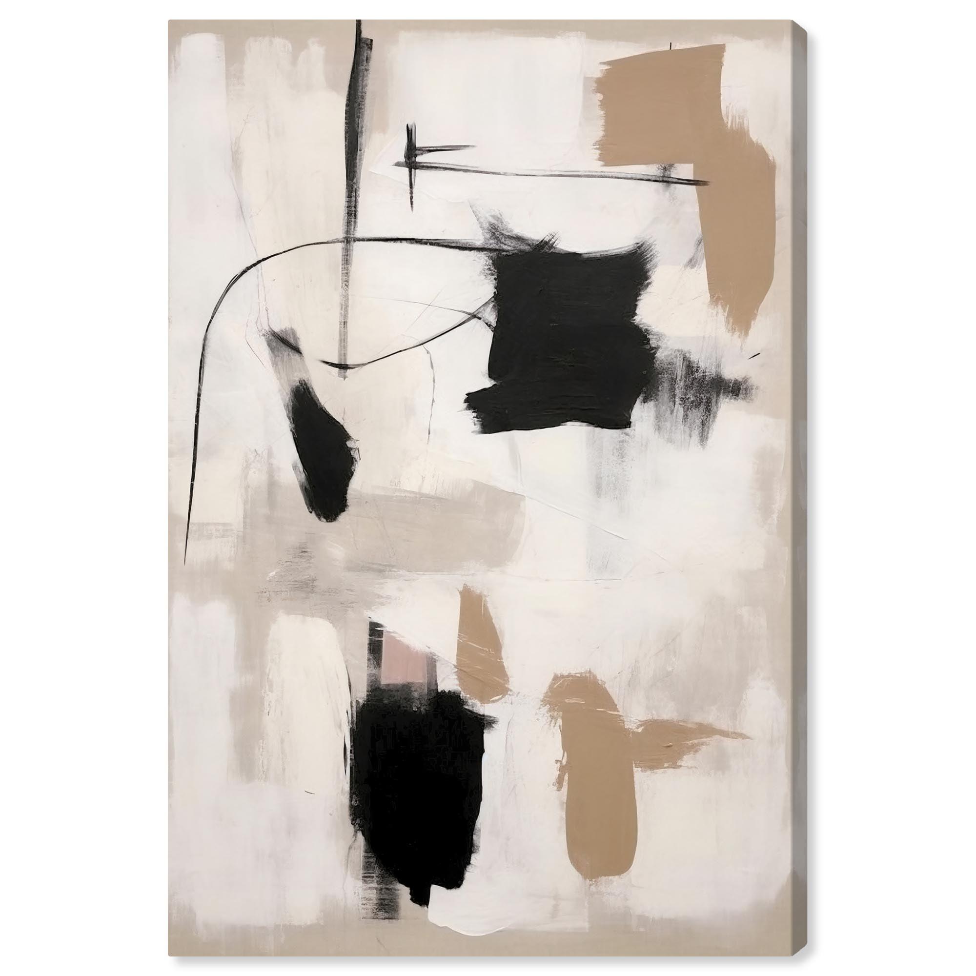 Art Remedy Strings in Abstraction Canvas Muted Abstract Wall Art by Art Remedy