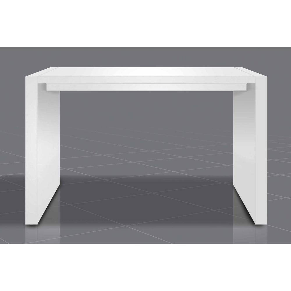 Studio 55D Velia Storage Pub Table, White