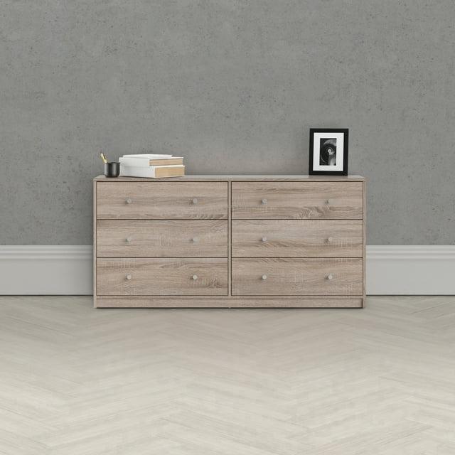 Studio 6 Drawer Double Dresser, Truffle Oak