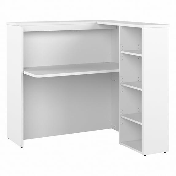 Bush Business Furniture Studio C Corner Synthetic Laminate Reception Desk