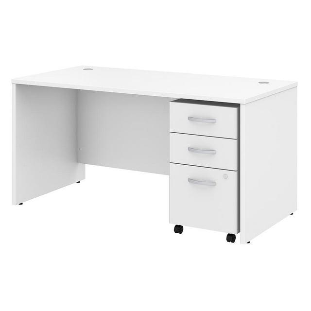 Studio C Executive Office Desk with Mobile File Cabinet