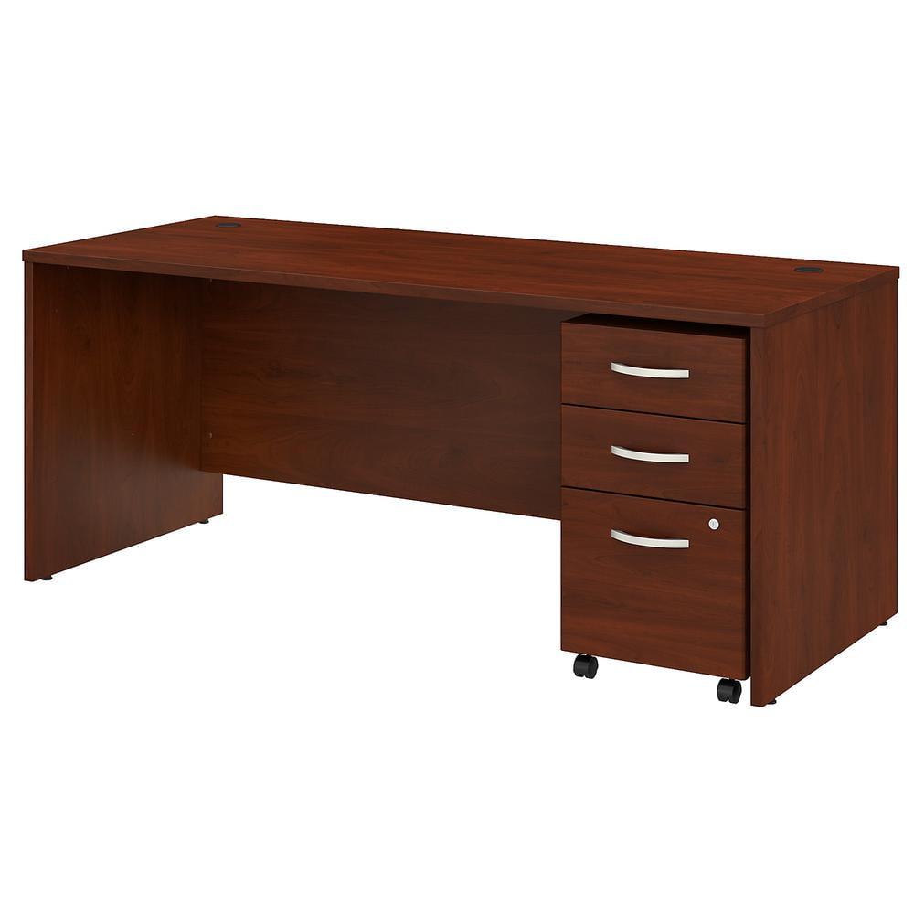 Studio C Executive Office Desk with Mobile File Cabinet