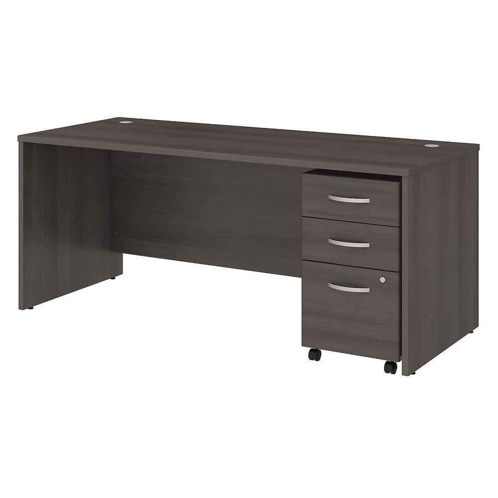 Studio C Executive Office Desk with Mobile File Cabinet