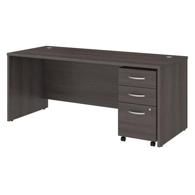 Studio C Executive Office Desk with Mobile File Cabinet