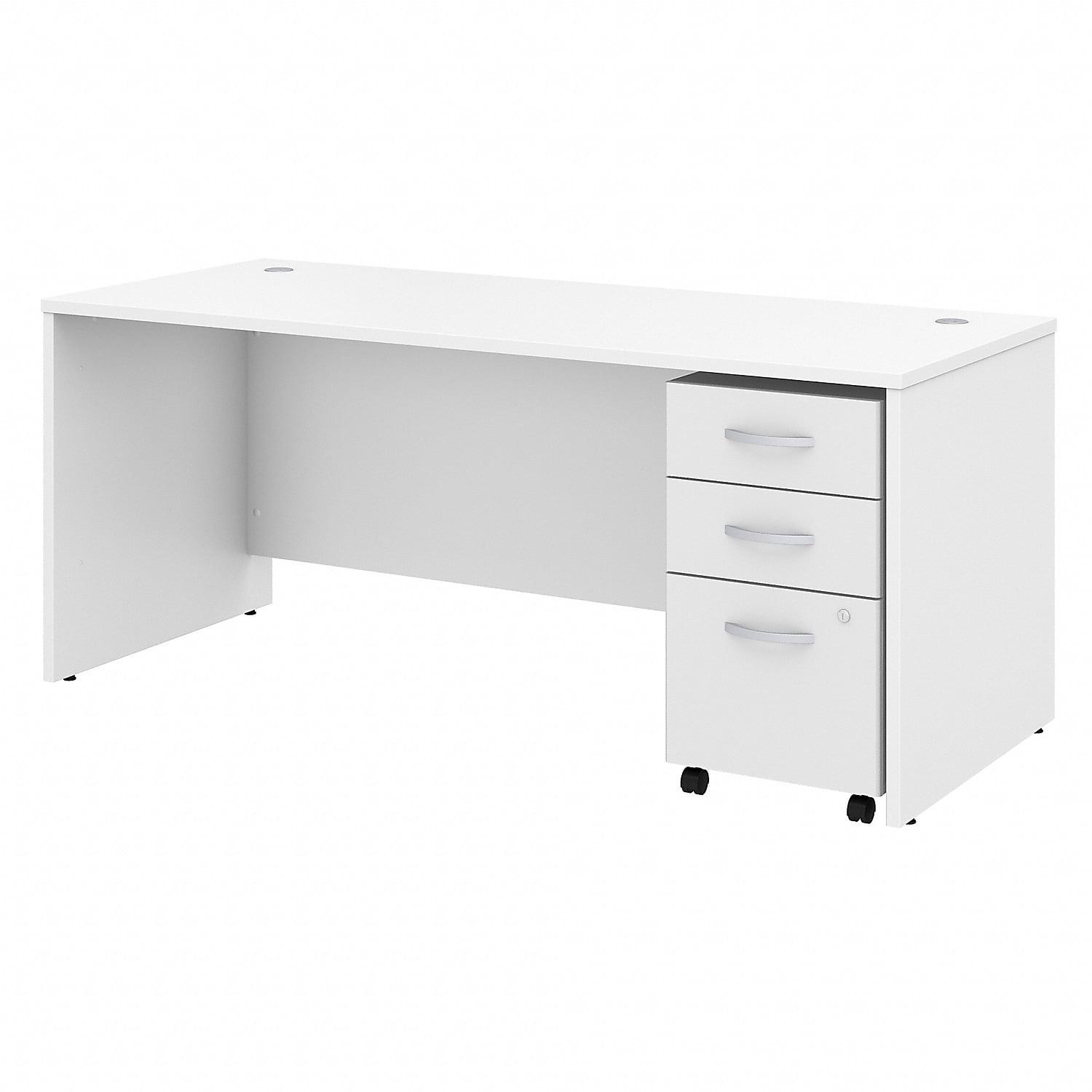 Studio C Executive Office Desk with Mobile File Cabinet