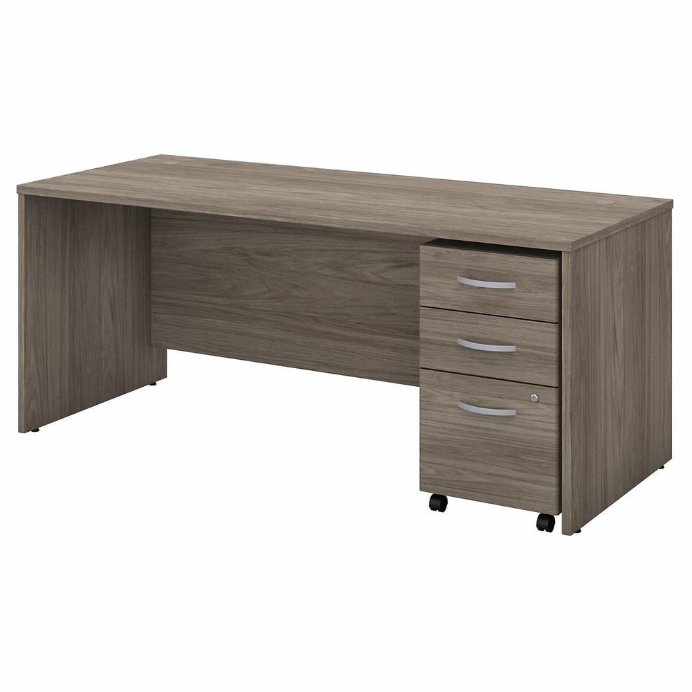 Studio C Executive Office Desk with Mobile File Cabinet