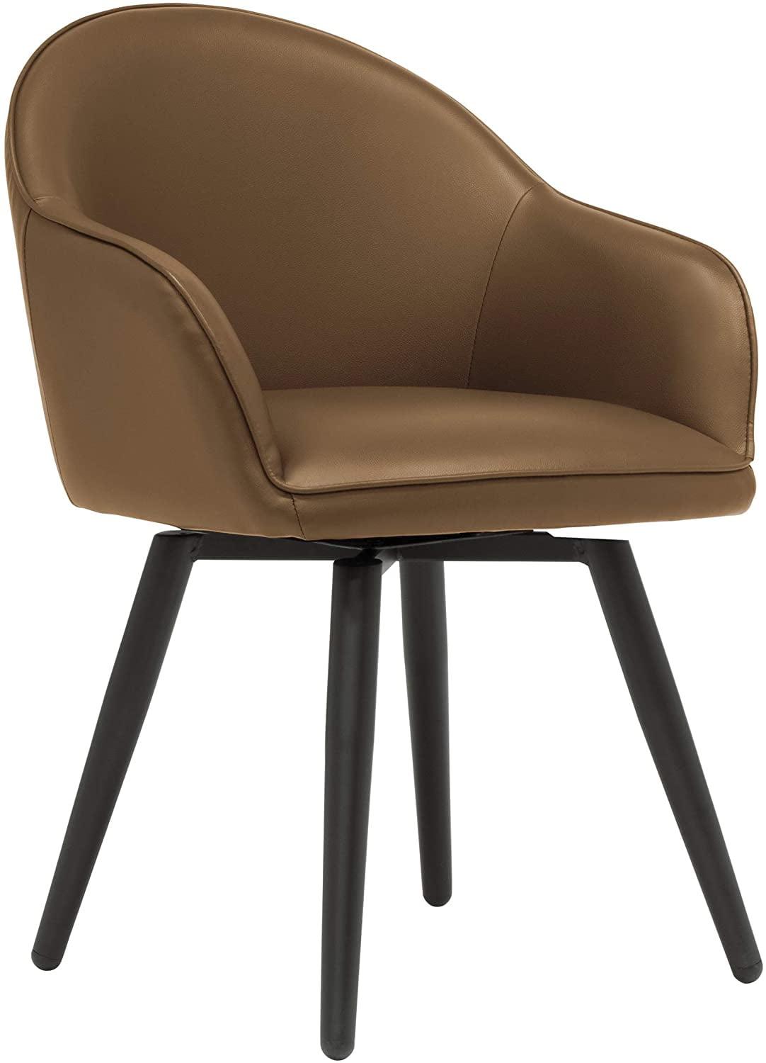 Dome Swivel Office/Dining/Guest Accent Chair with Arms Leather - Studio Designs Home