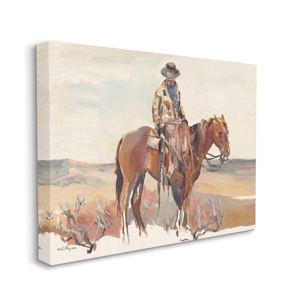 Cowboy Fields and Farm Western Canvas Art for Kids