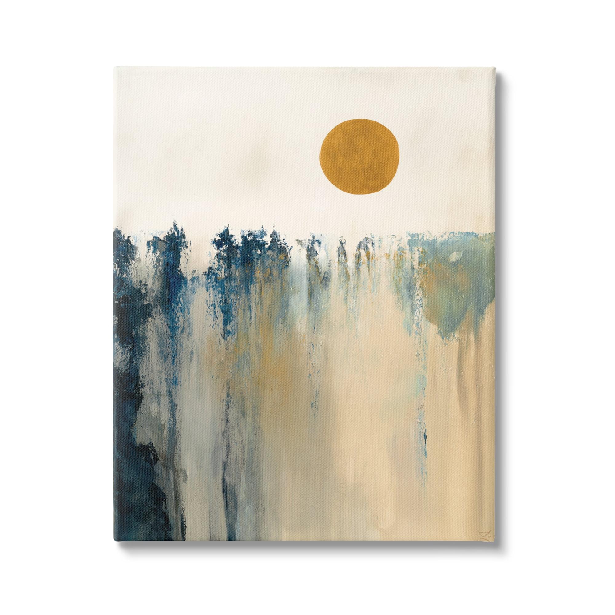 Stupell Industries Abstract Daytime Sun Canvas Wall Art