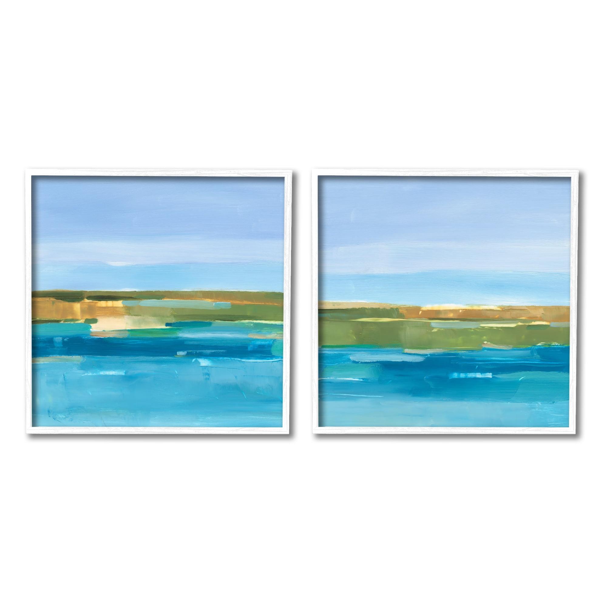 Stupell Industries A2-600-Giclee " Abstract Ocean " by Ethan Harper 2 - Pieces Painting Print