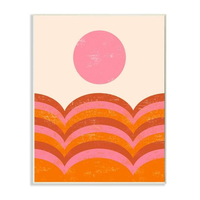 Stupell Industries " Abstract Sunset Arched Landscape " by Daphne Polselli