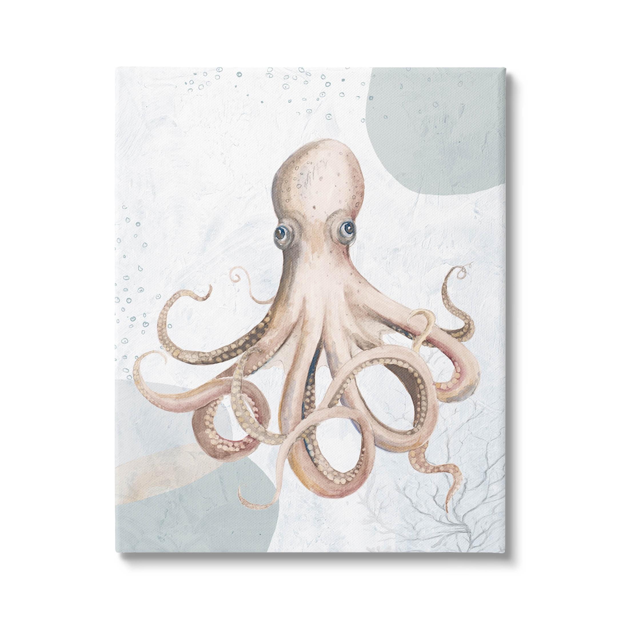 " Aquatic Octopus Sea Life " by Patricia Pinto Painting Print