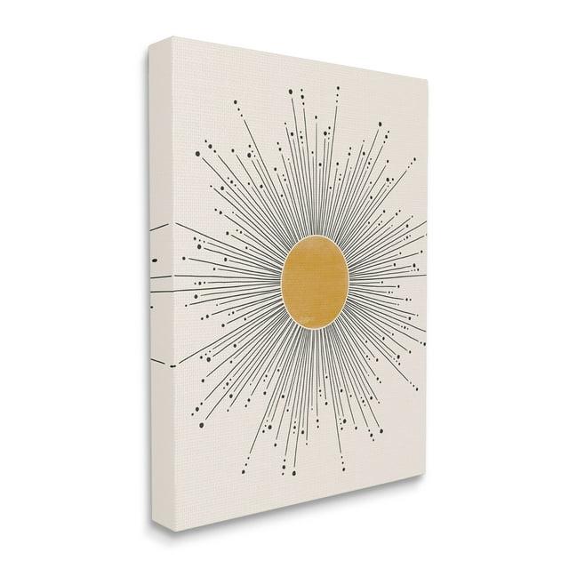 Stupell Industries " Art Deco Summer Sun Geometric Line Bursts " by JJ Design House LLC