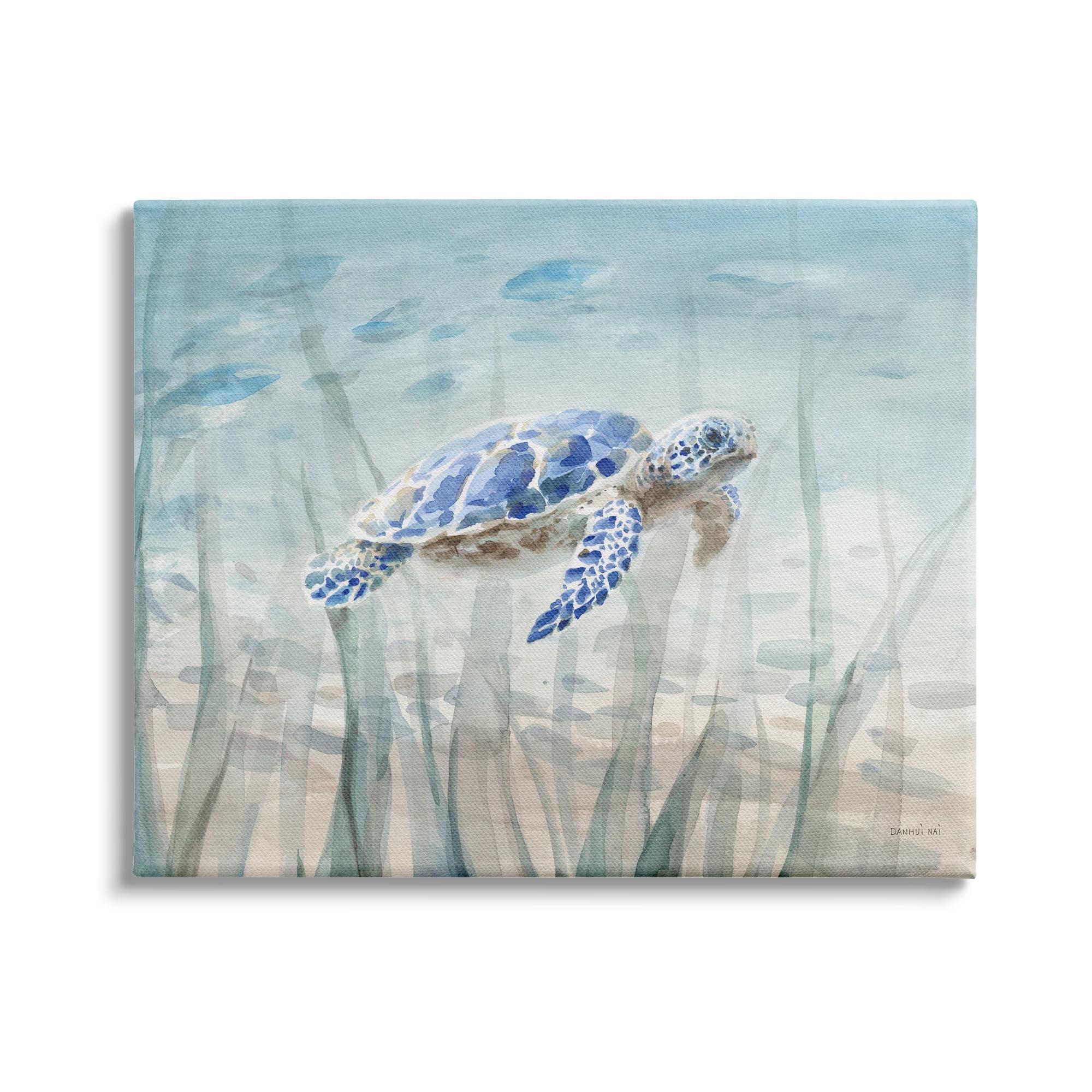 " Baby Sea Turtle Blue Speckled Aquatic Animal Ocean "