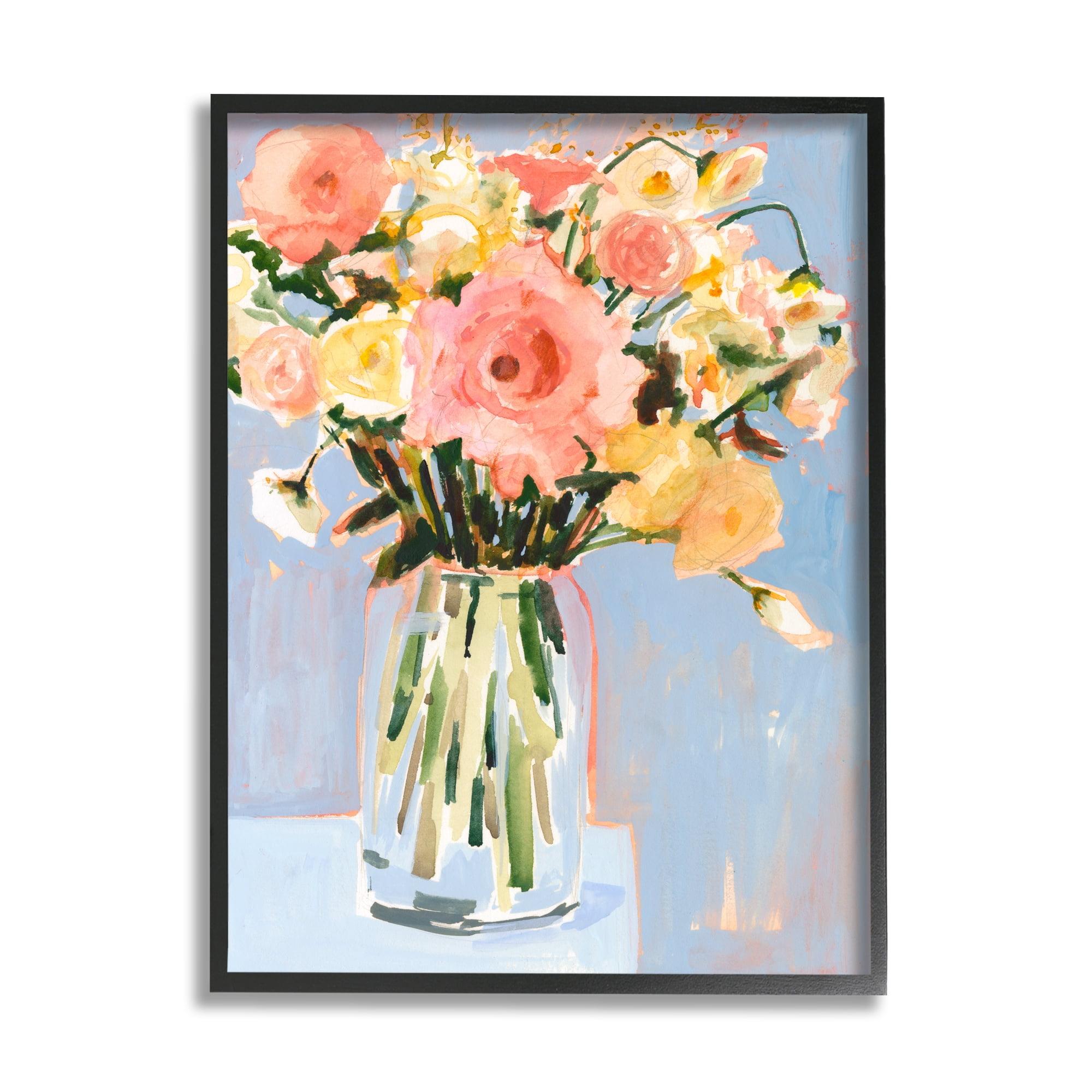 Stupell Industries " Chic Floral Bouquet Pastel Spring Flowers " by Victoria Borges