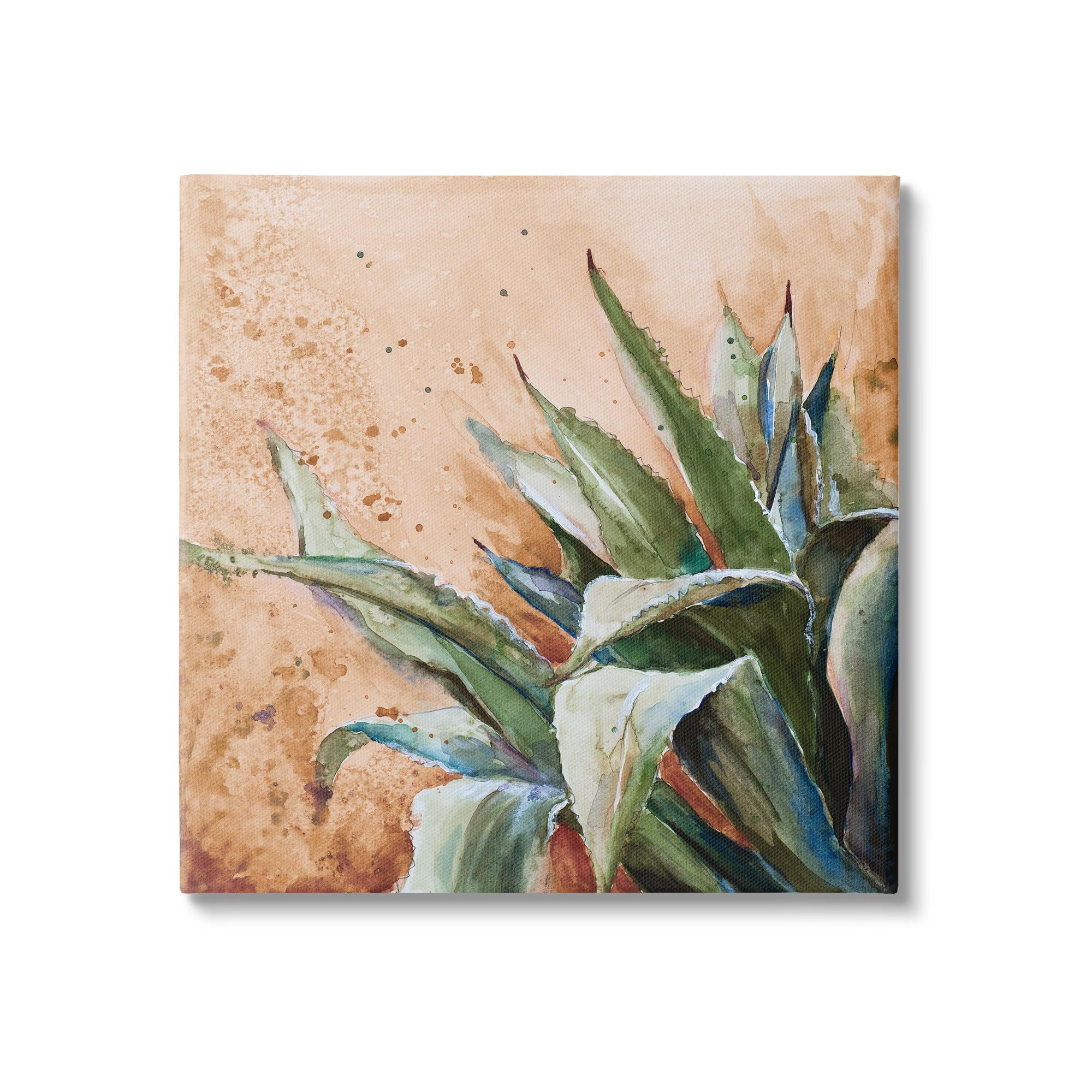 " Contemporary Plant Leaves Close-up Botanical Design " by Patricia Pinto Painting Print