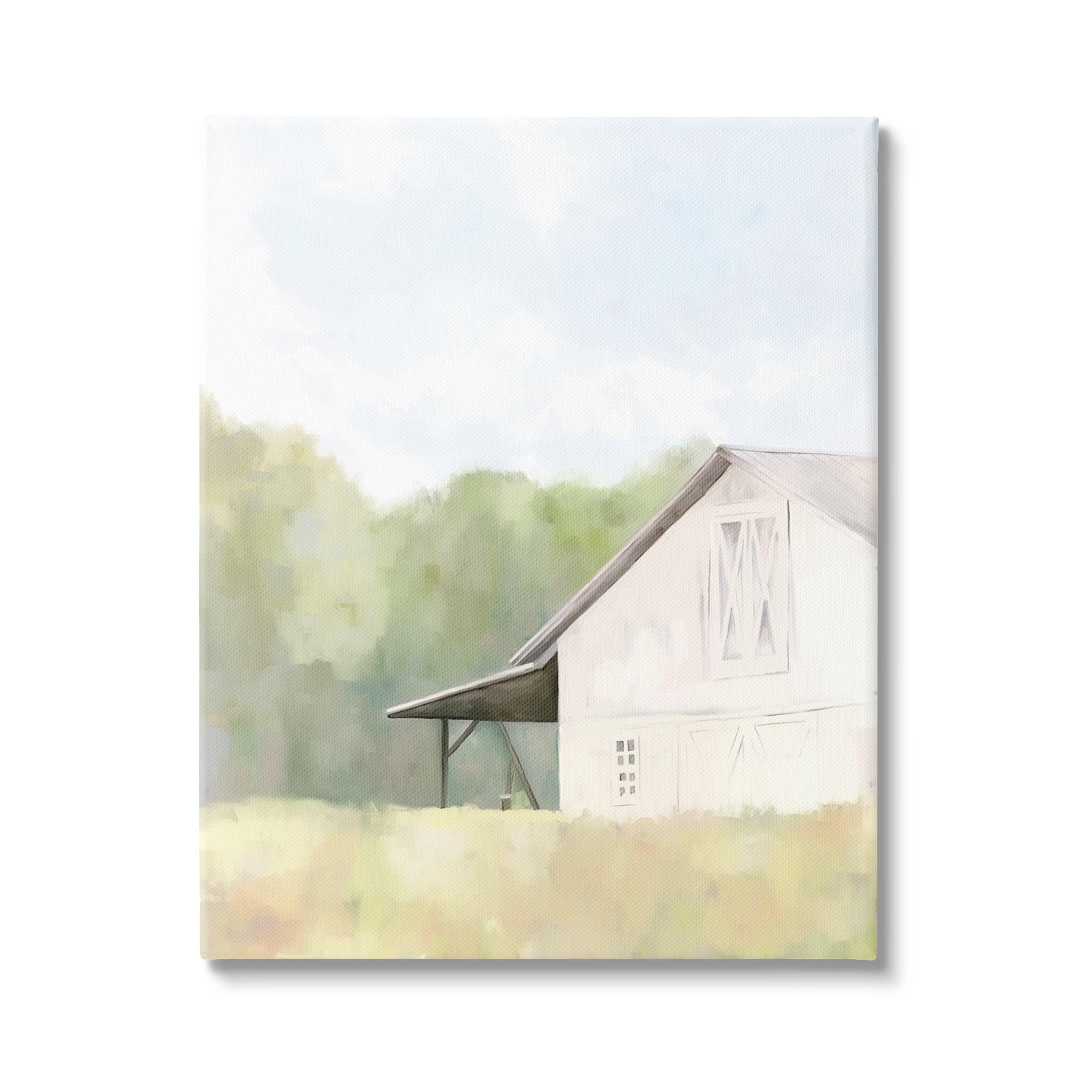 " Country Barn Landscape " by Amy Hall Painting Print