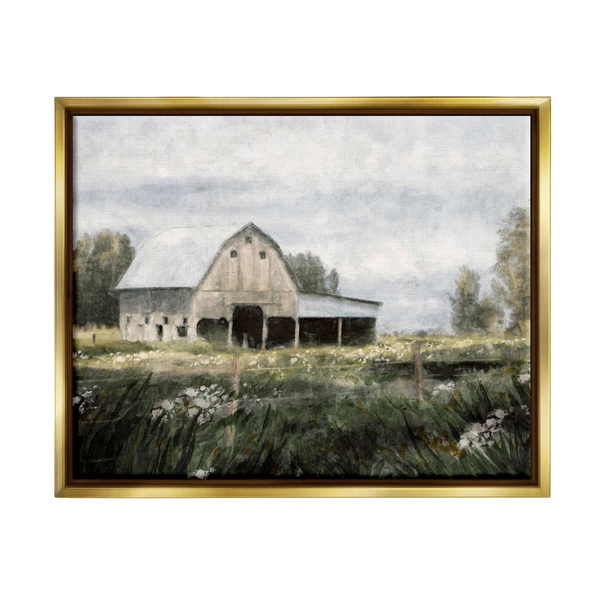 Stupell Industries Country Farmhouse Barn Meadow by Nina Blue Painting | Wayfair