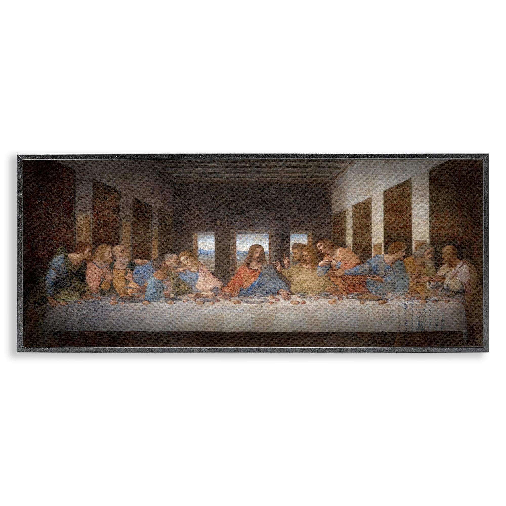 Stupell Industries Da Vinci The Last Supper Religious Classical Painting, 13 x 30,Design by Leonardo Da Vinci