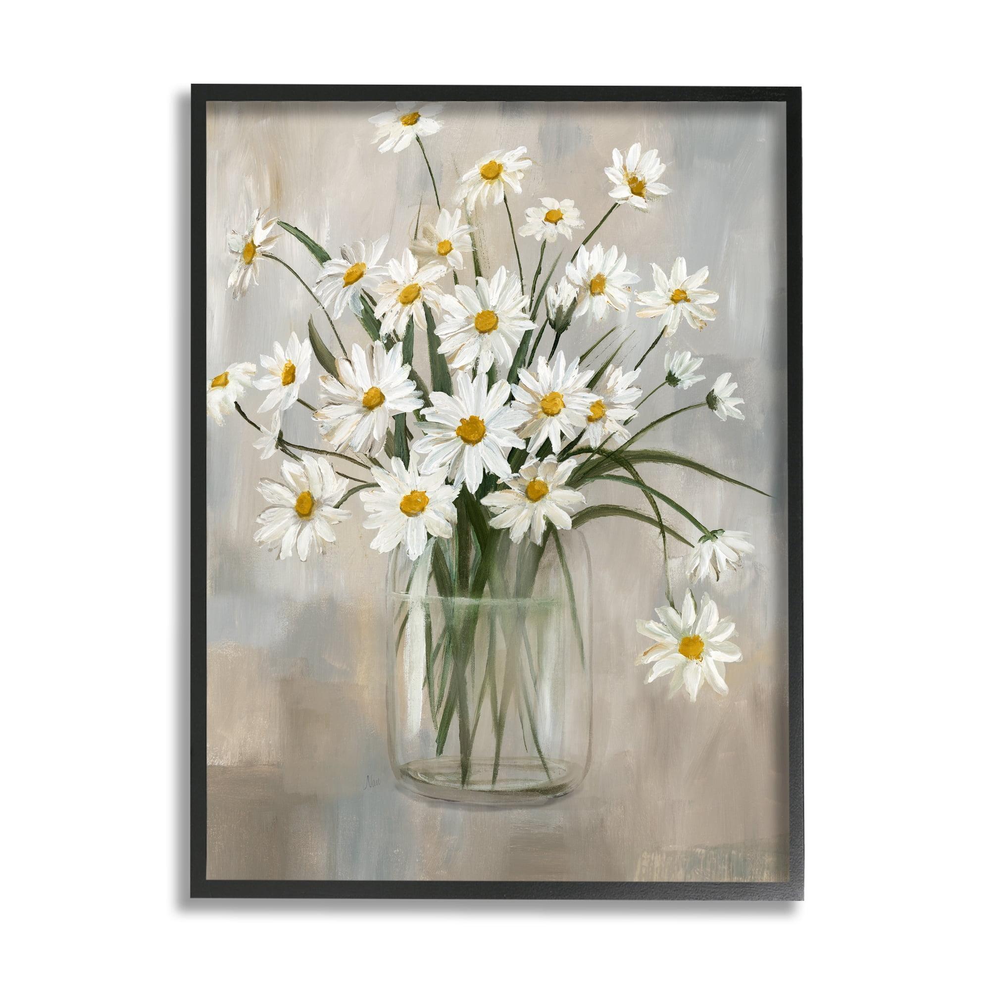 Stupell Industries Daisy Bloom Bouquet Potted Flowers Abstract Pattern by Nan - Painting & Reviews | Wayfair