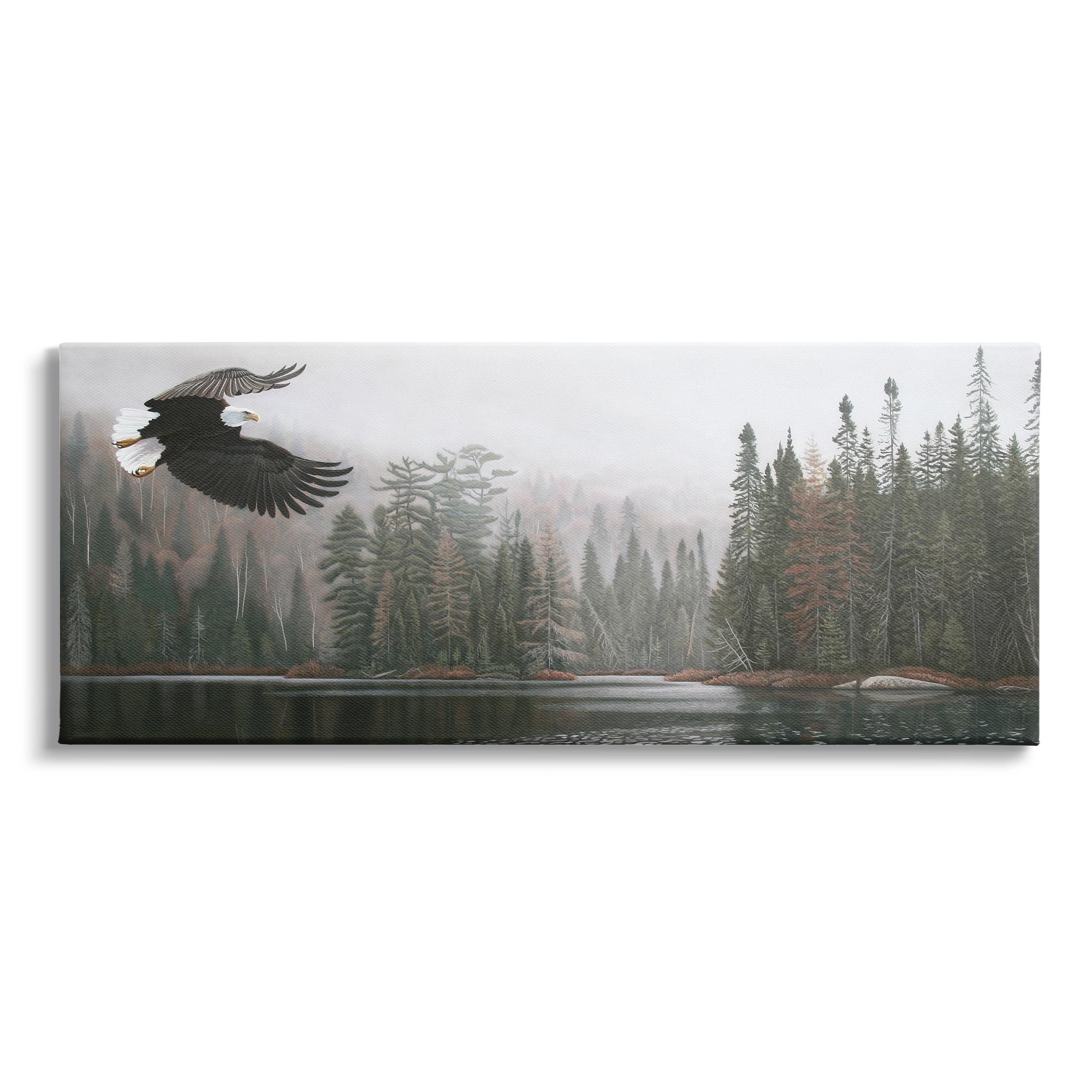 " Eagle Soaring Over Lake " by Clinton Jammer