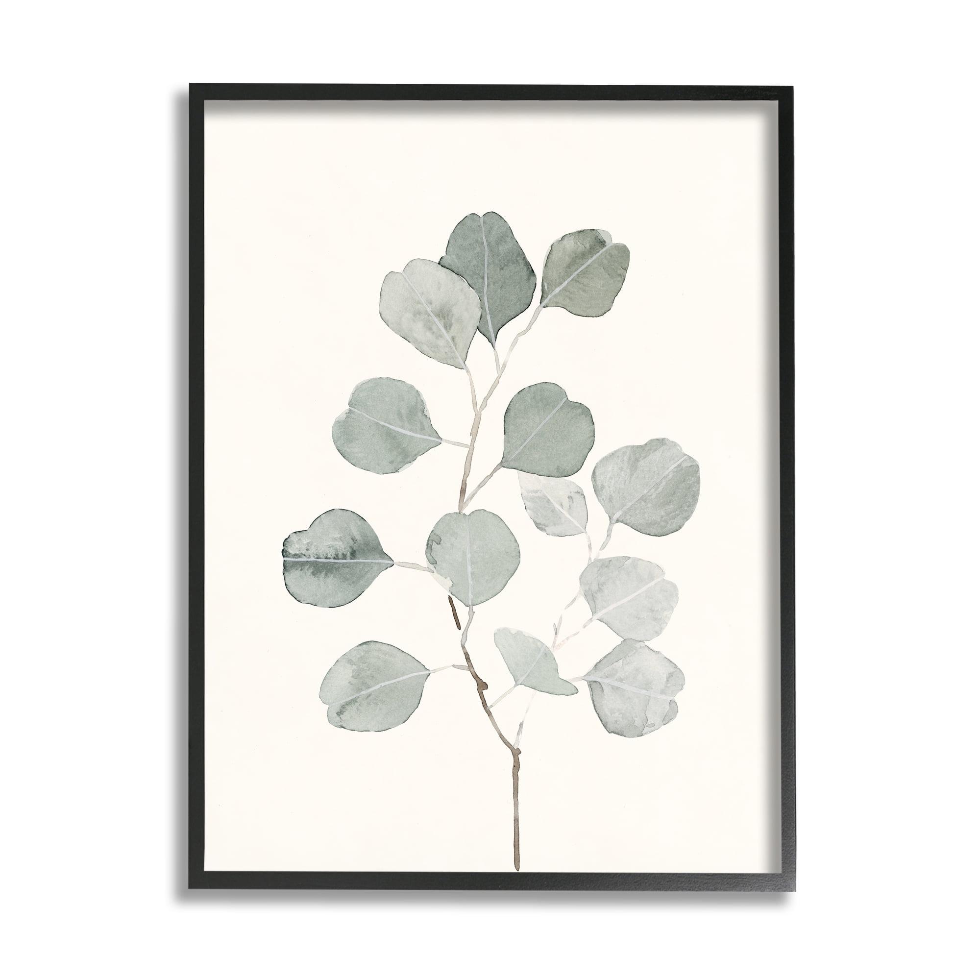 Stupell Industries " Flattened Sage Botanical Stem Delicate Leaf Plant " by Emma Caroline Painting Print