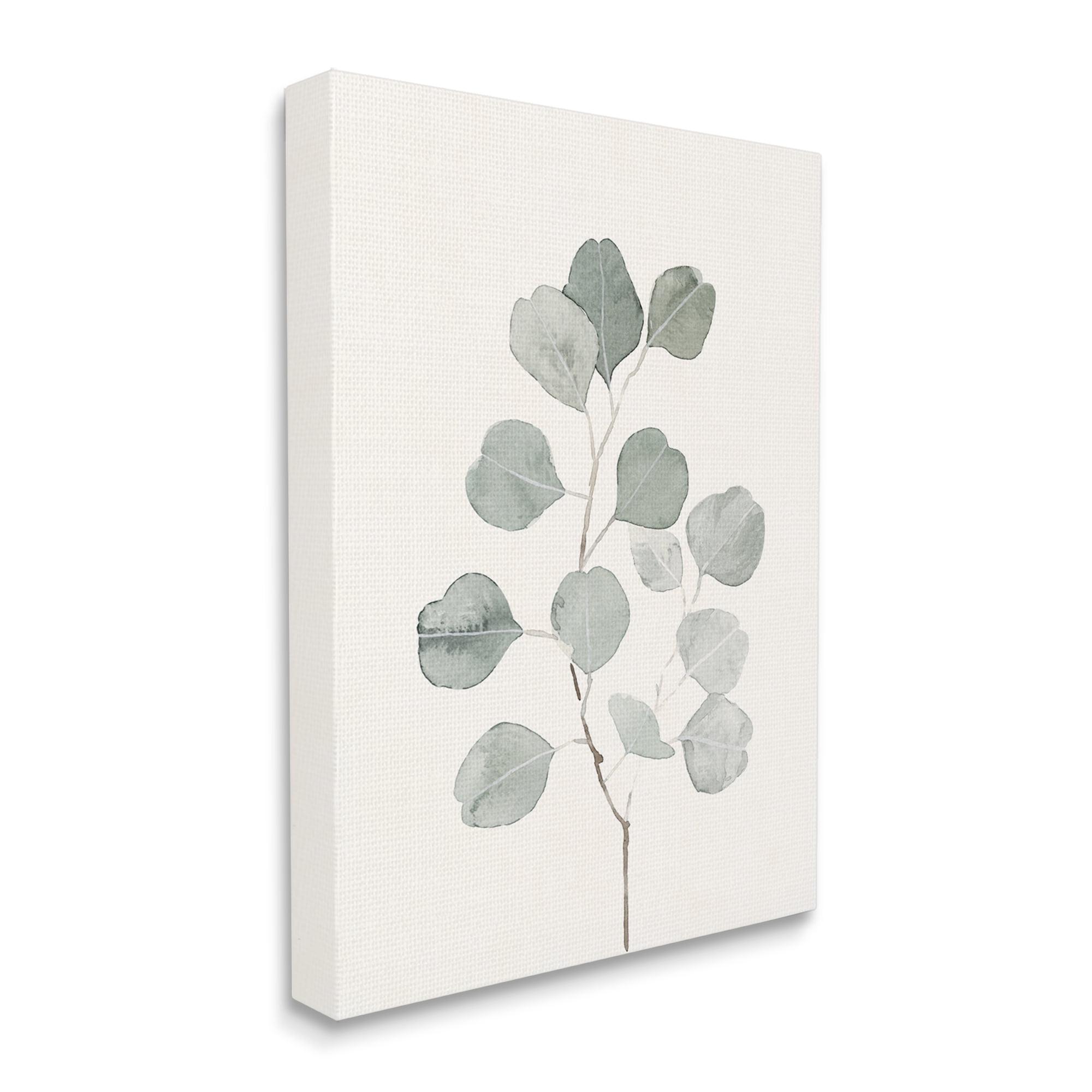 Stupell Industries " Flattened Sage Botanical Stem Delicate Leaf Plant " by Emma Caroline Painting Print