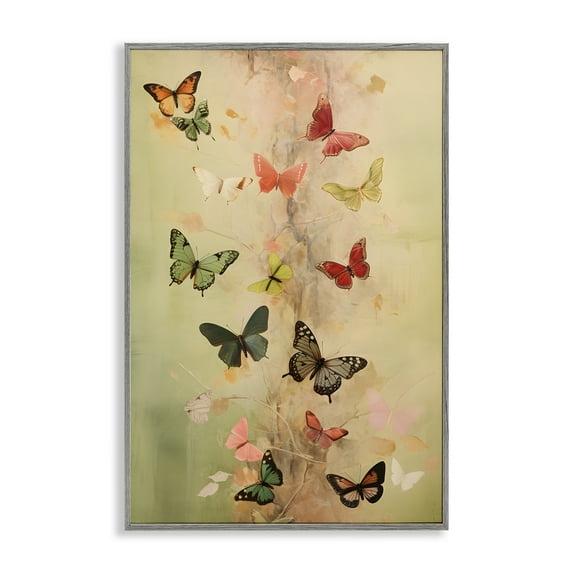 Stupell Industries Fluttering Butterfly Array Giclee Art by Petal Prints Design