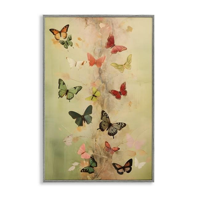 Stupell Industries Fluttering Butterfly Array Giclee Art by Petal Prints Design