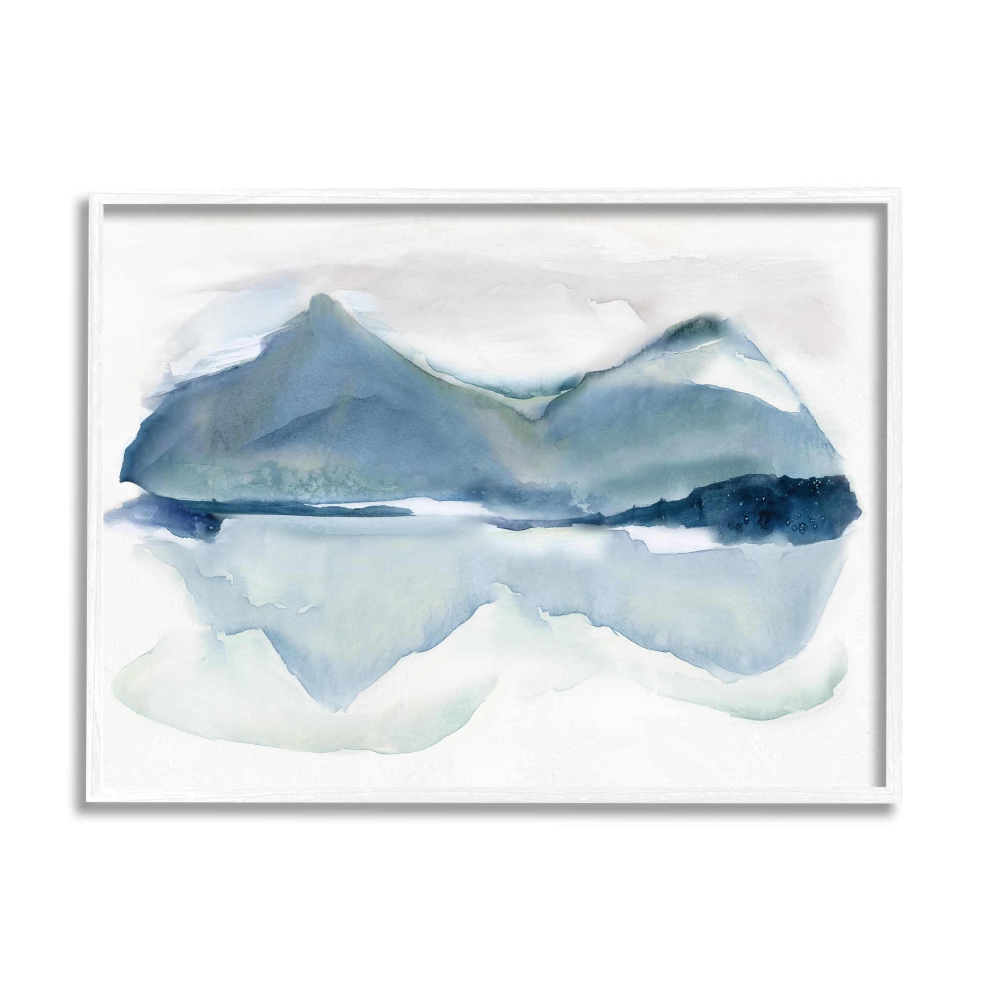Stupell Industries " Iceberg Mountain Water Glacier Reflection Abstract Landscape " by Carol Robinson