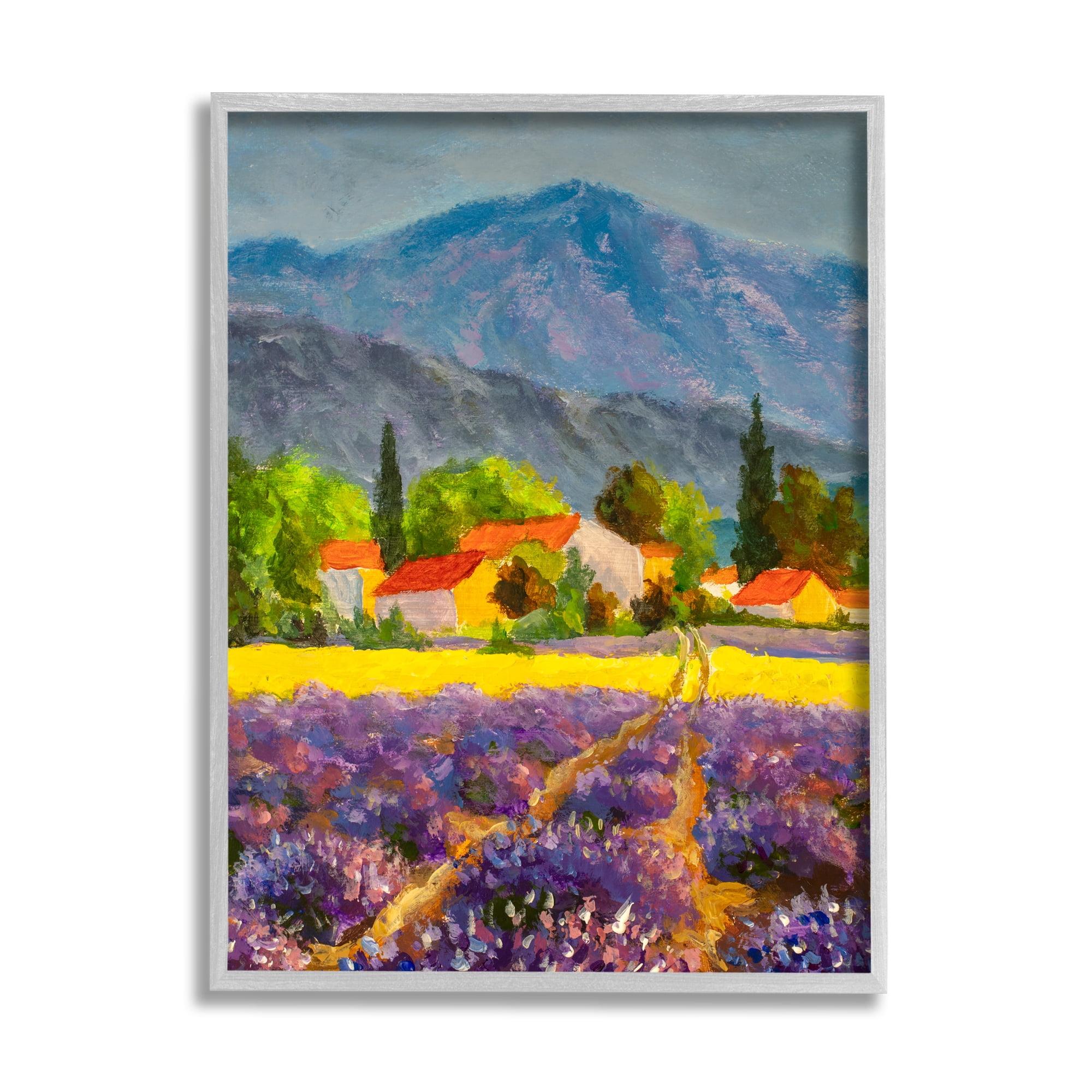 Stupell Industries " Lavender Field " by Valery Rybakow Painting Print