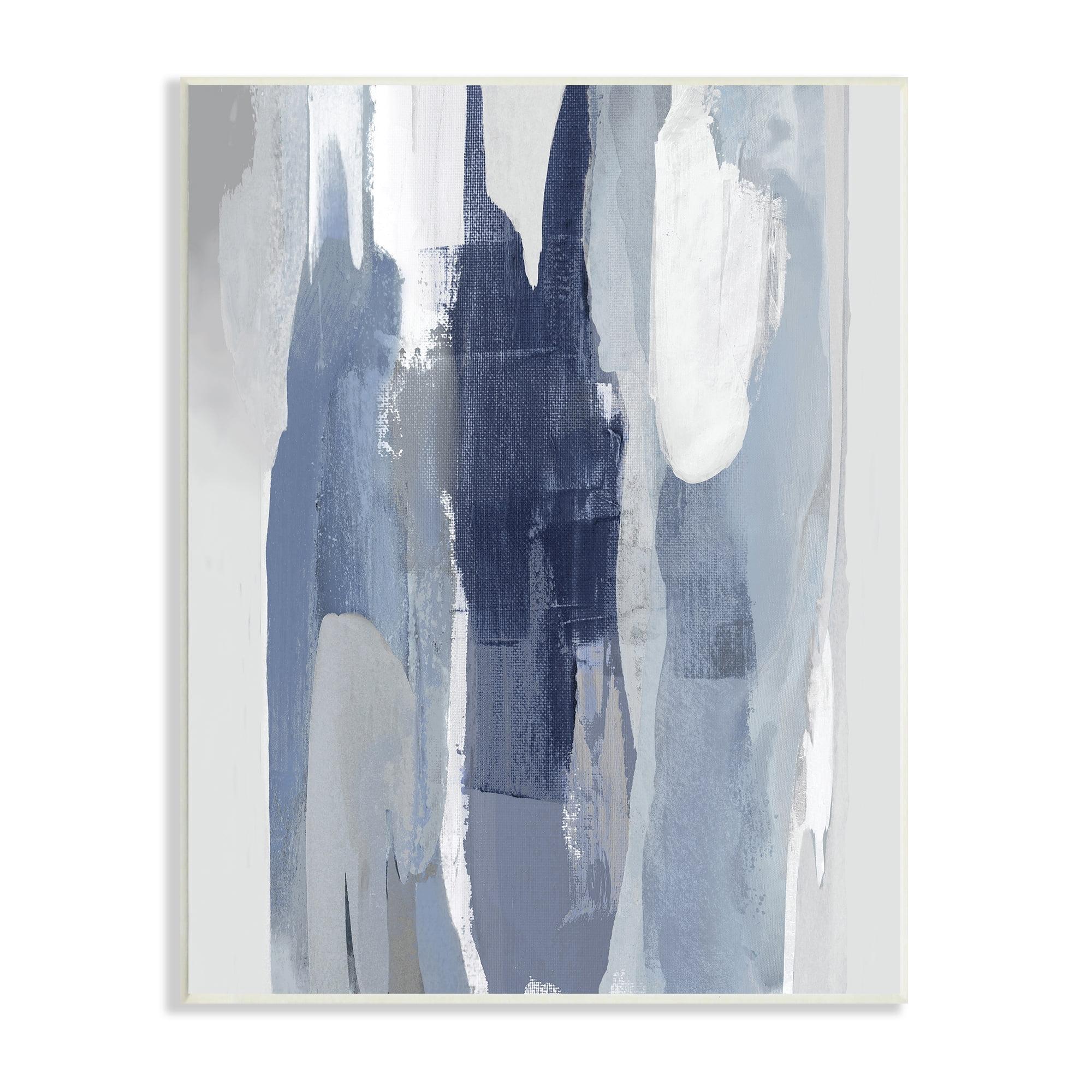 " Layers Of Blue And White " Painting Print