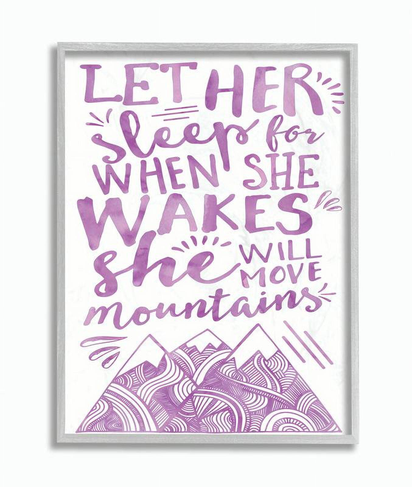 Stupell Industries " Let Her Sleep Purple Mountains " by Erica Billups